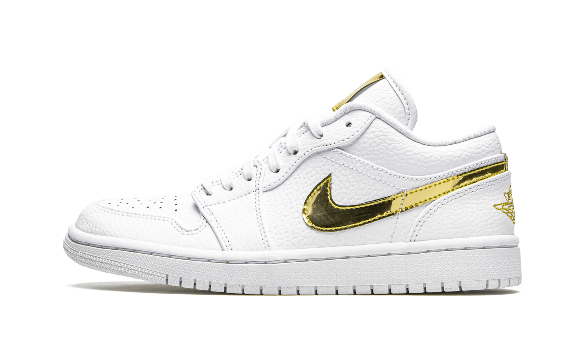 Air Jordan 1 Low SE "White Metallic Gold"