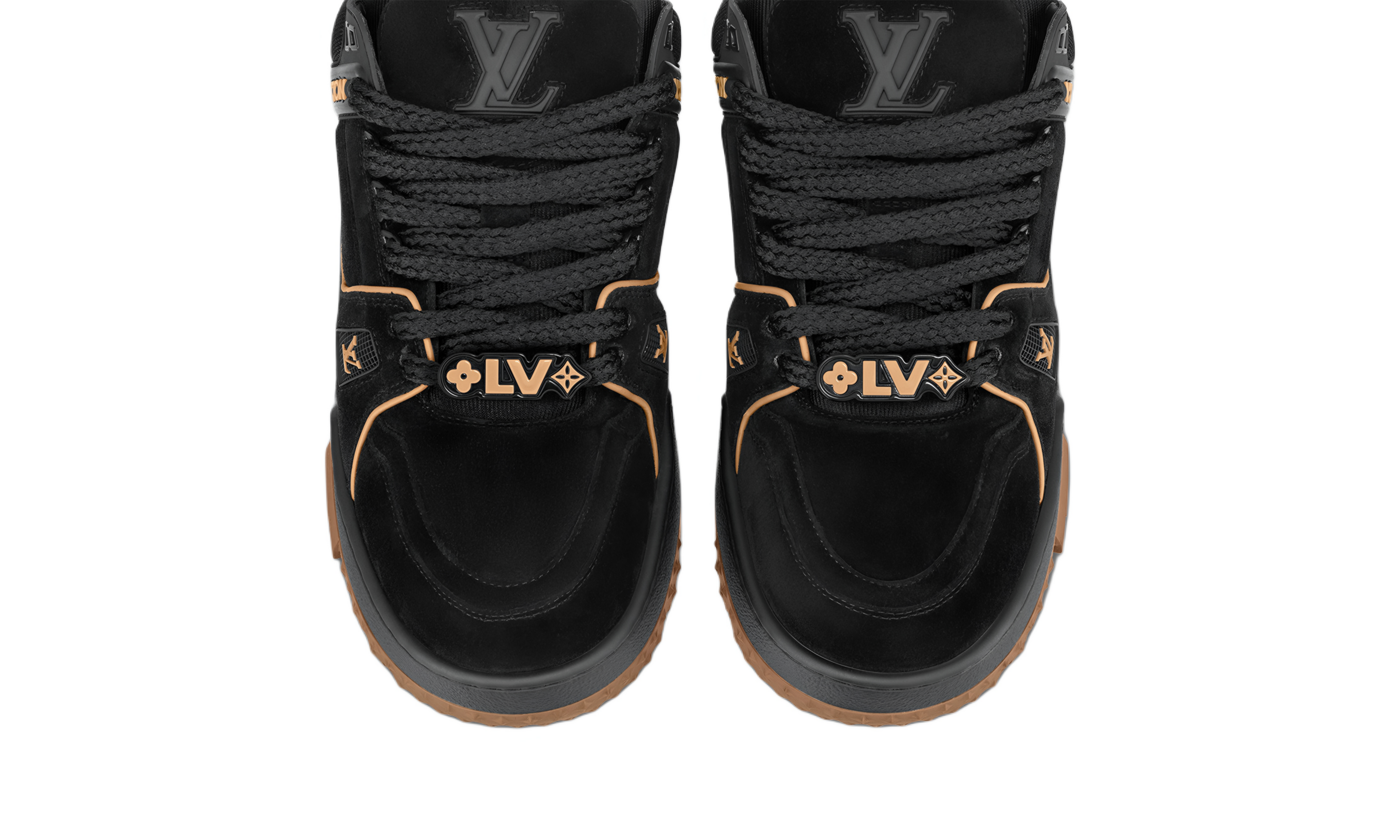 LV Trainer Maxi "Black & Brown Suede "