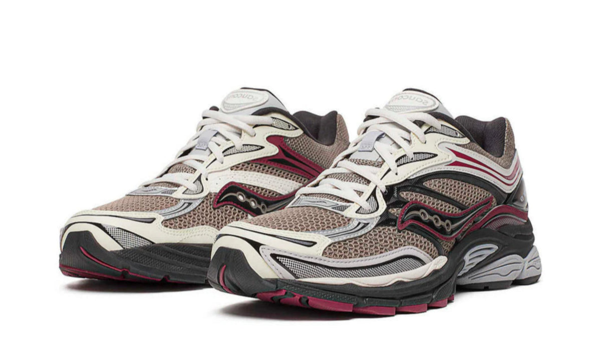 Saucony ProGrid Omni 9 "Tomorrow Meet Yesterday Pack Tan Maroon"