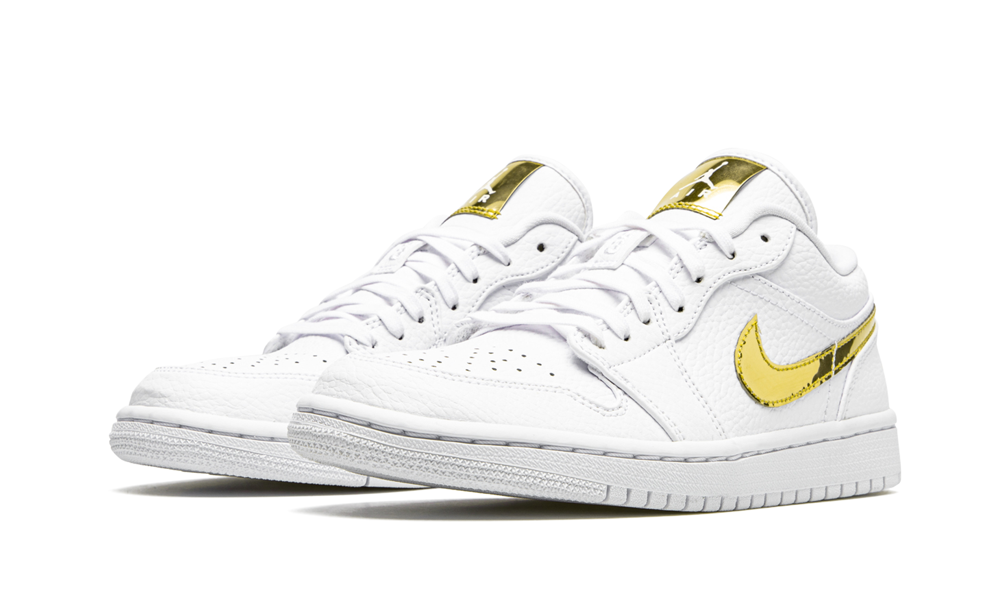 Air Jordan 1 Low SE "White Metallic Gold"