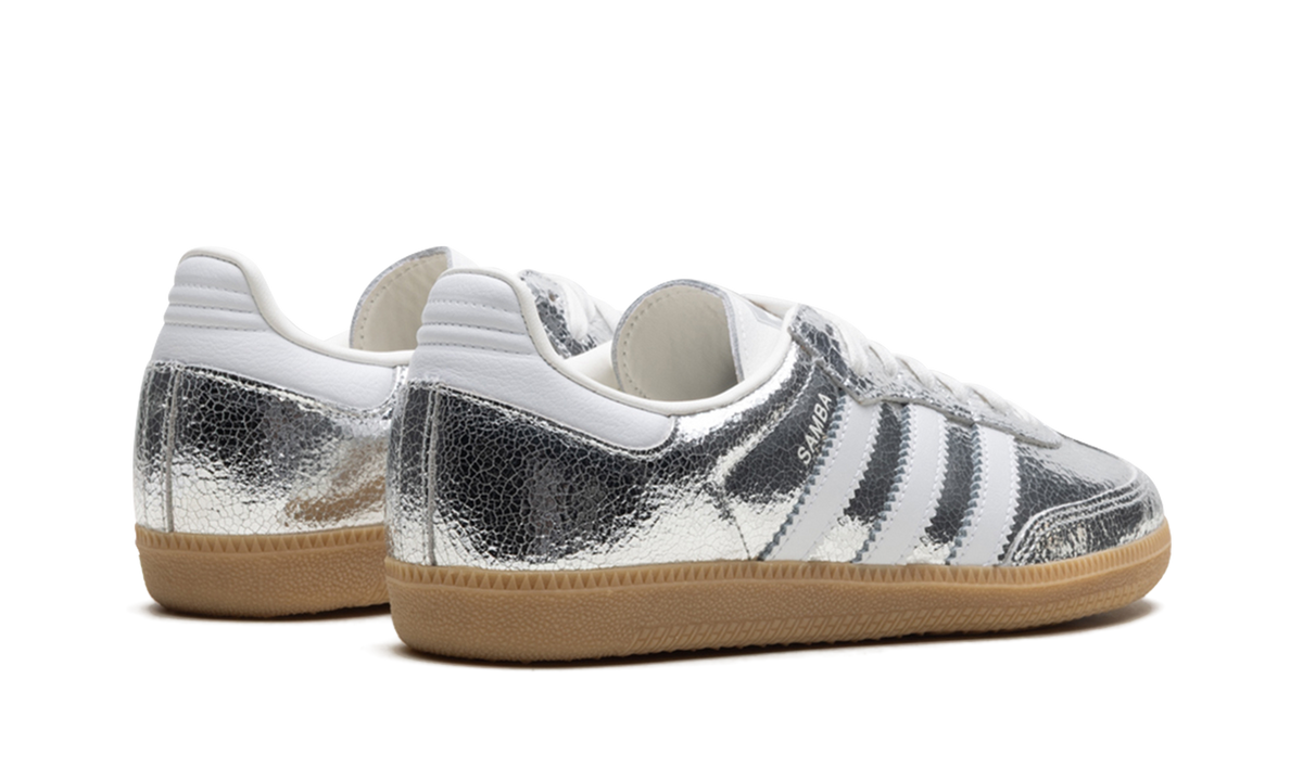 Adidas Samba OG "Silver Metallic Cracked Leather"