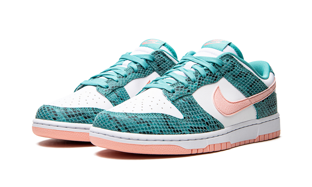 Nike Dunk Low "Snakeskin Washed Teal Bleached Coral"