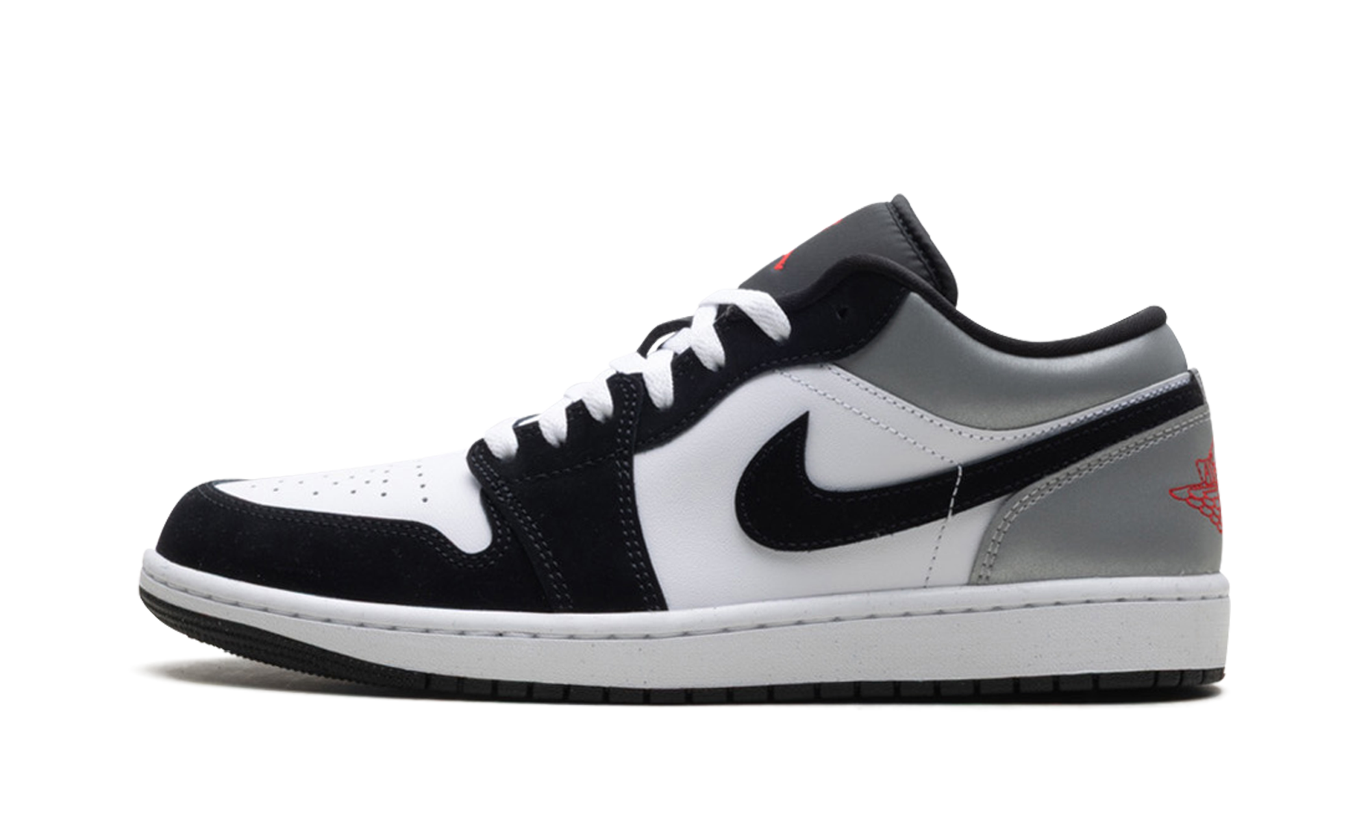 Air Jordan 1 Low SE "White Fire Red Black Matte Silver"