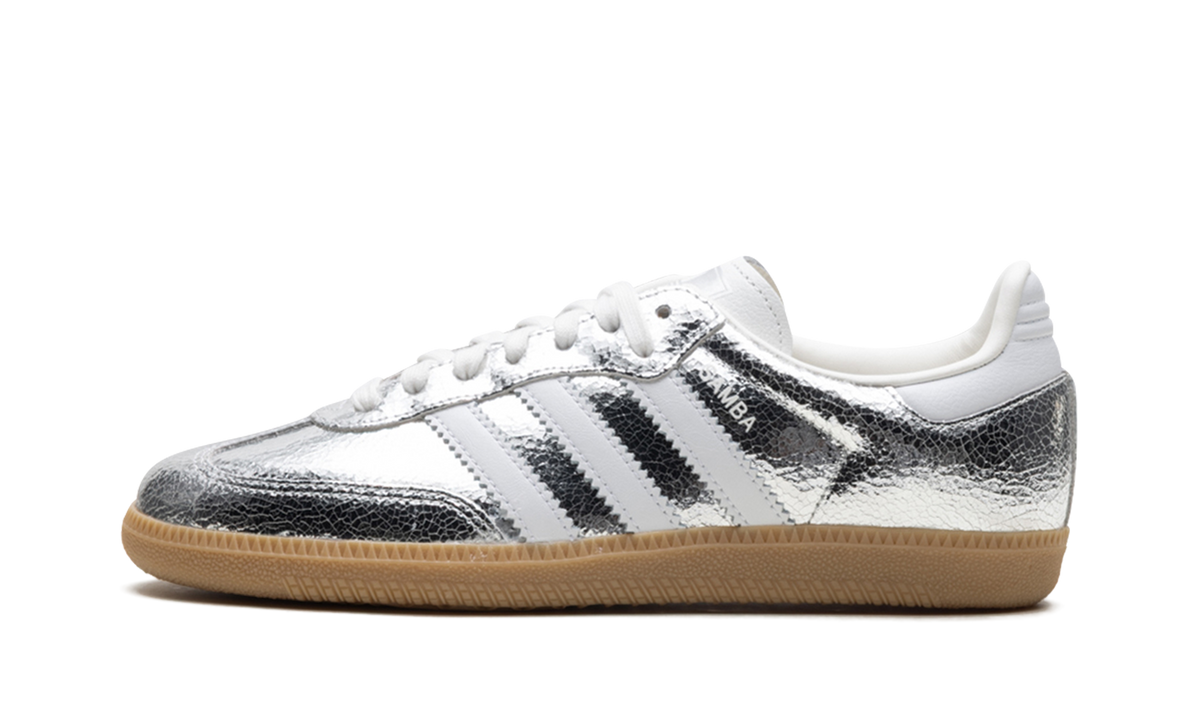 Adidas Samba OG "Silver Metallic Cracked Leather"