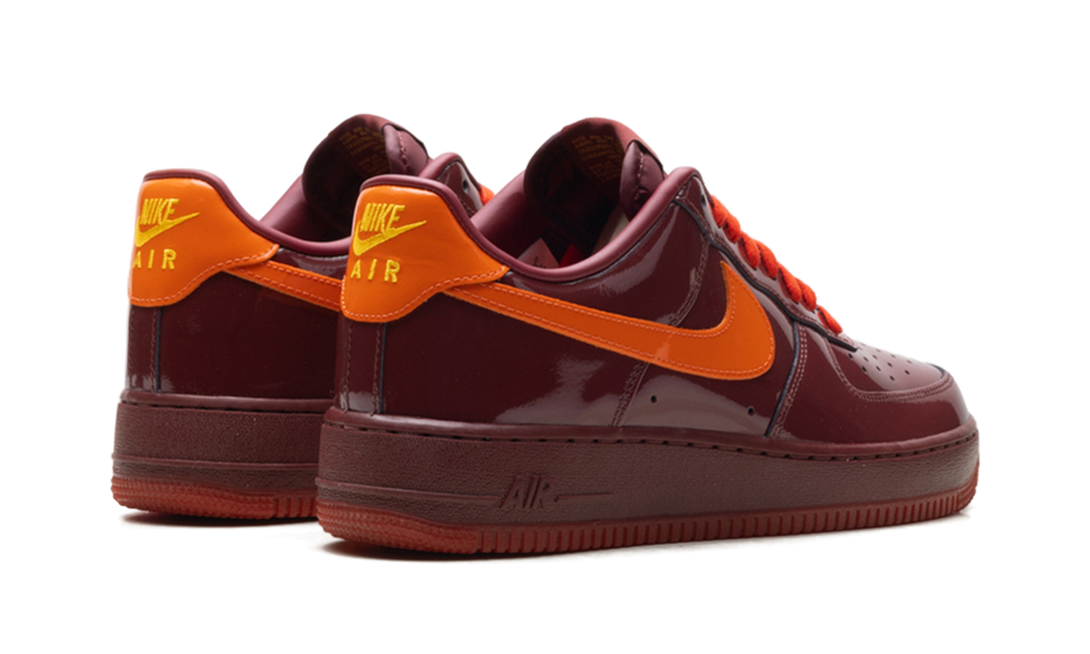 Nike Air Force 1 Low "Patent Leather Dark Team Red Safety Orange"