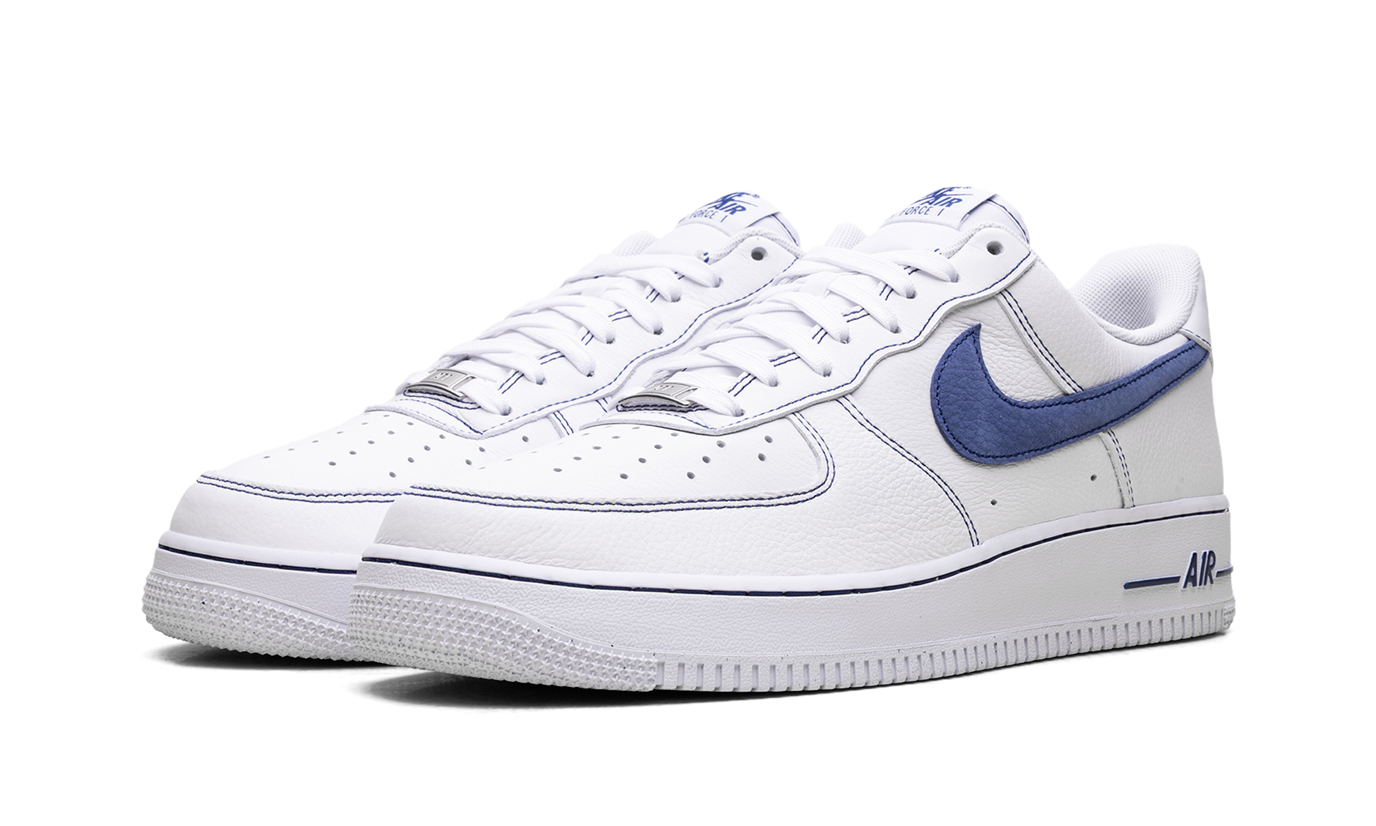 Nike Air Force 1 '07 LV8 "White Deep Royal Contrast Stitch"